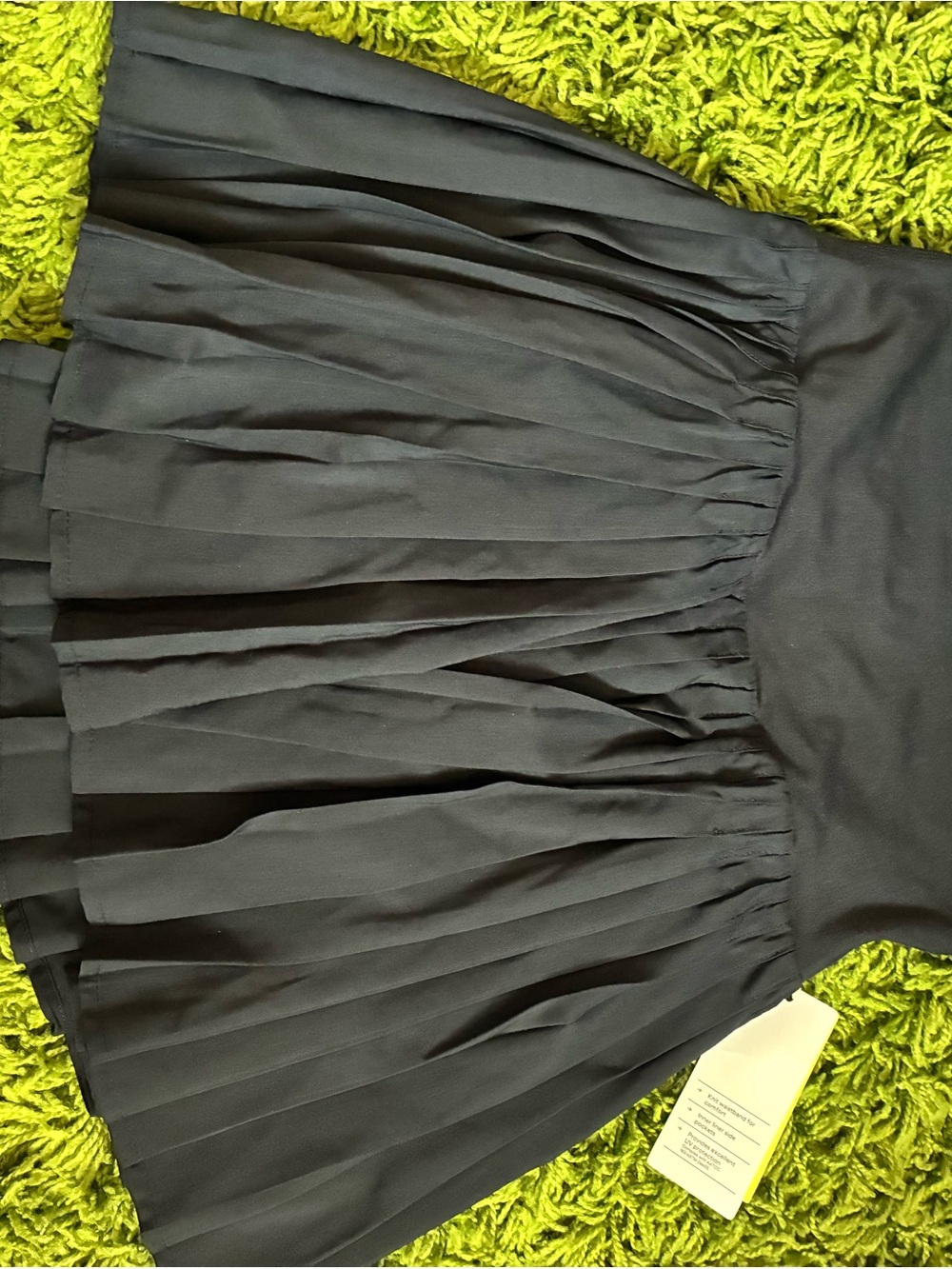 all in motion Black Pleated Circle Skirt